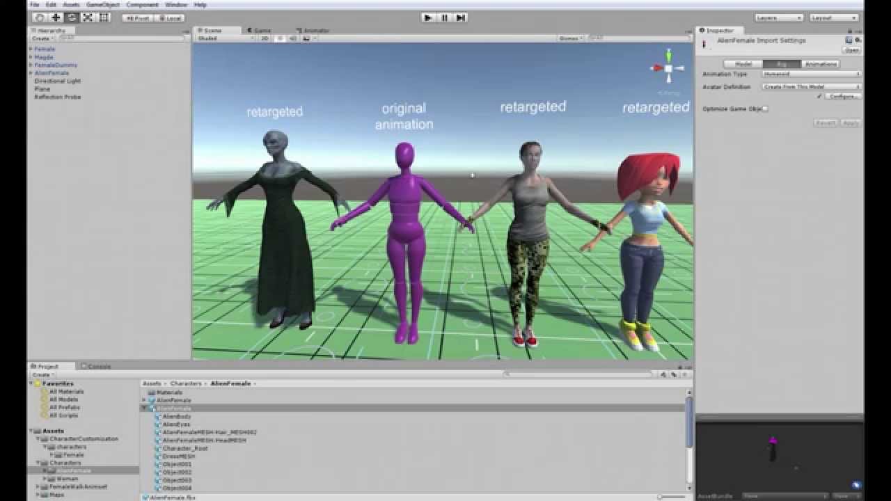 Unity: Adjusting Avatar for correct animation retargeting