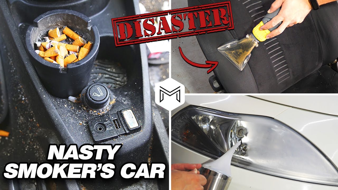 Deep Cleaning NASTY Smoker's Car | Insane DISASTER Detail and Full Car Detailing