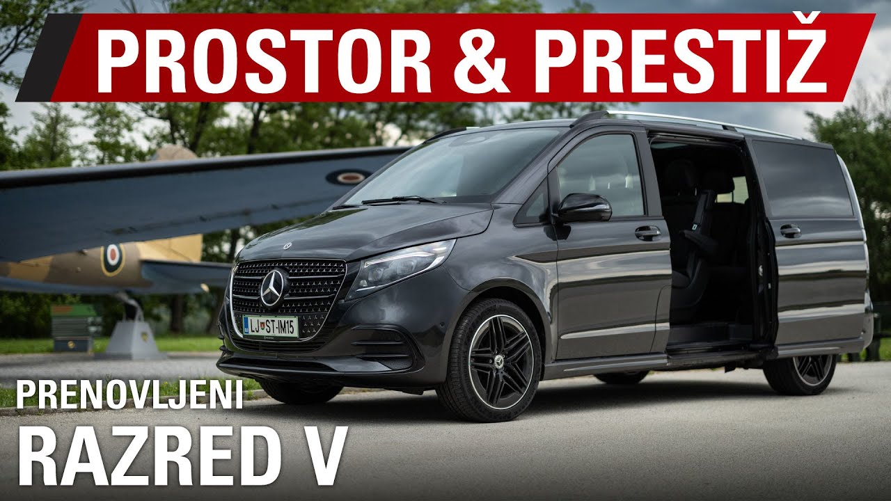 Mercedes-Benz razred V (2024): celo letališki prevoz je lahko užitek
