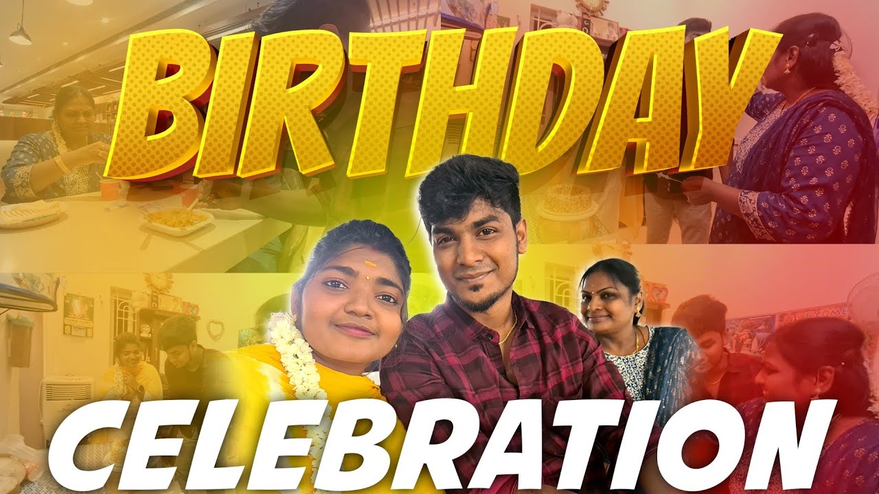 💥SIVA Birthday Vlog|🤣UNEXPECTED CAKE CUTTING🤣|WIFE ⚡AMMA🔥🤣 #couple #comedyvideo #prashanyasiva 