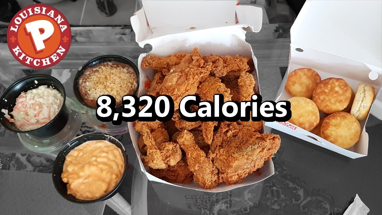 Popeyes 16pc Family Meal Challenge (8,000+ Calories)