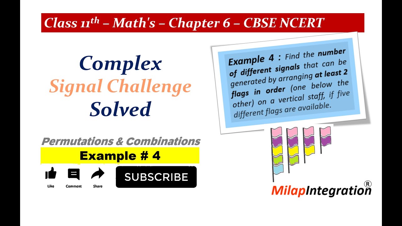 Signal Mystery: At Least 2 Flags! | Permutations Example 4