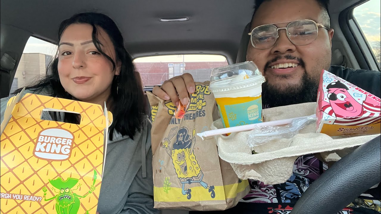 Trying Burger King’s SpongeBob menu