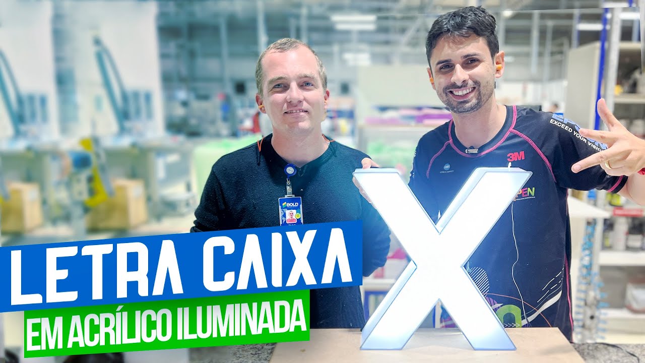 COMO FAZER LETRA CAIXA ILUMINADA EM ACRÍLICO