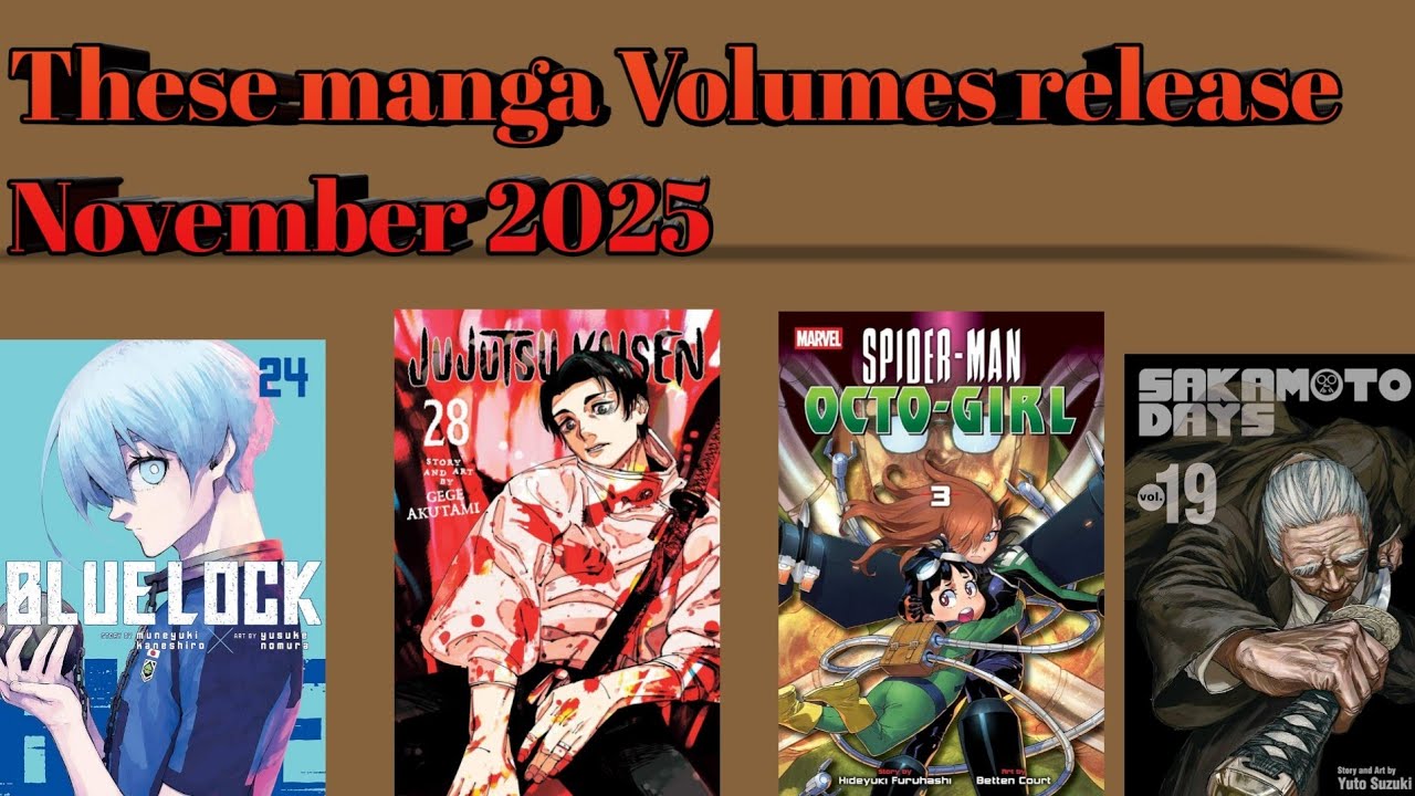 These Manga Volumes release November 2025