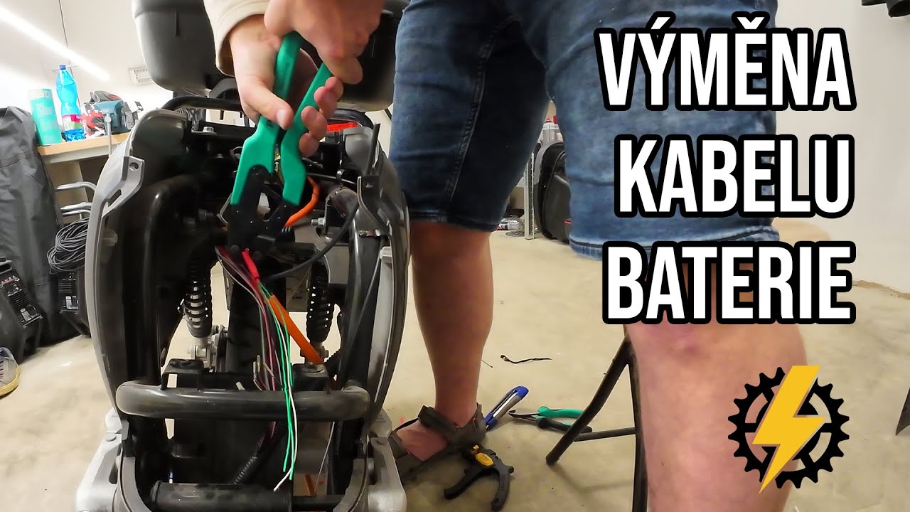 Výměna kabelu baterie Super Soco CUX