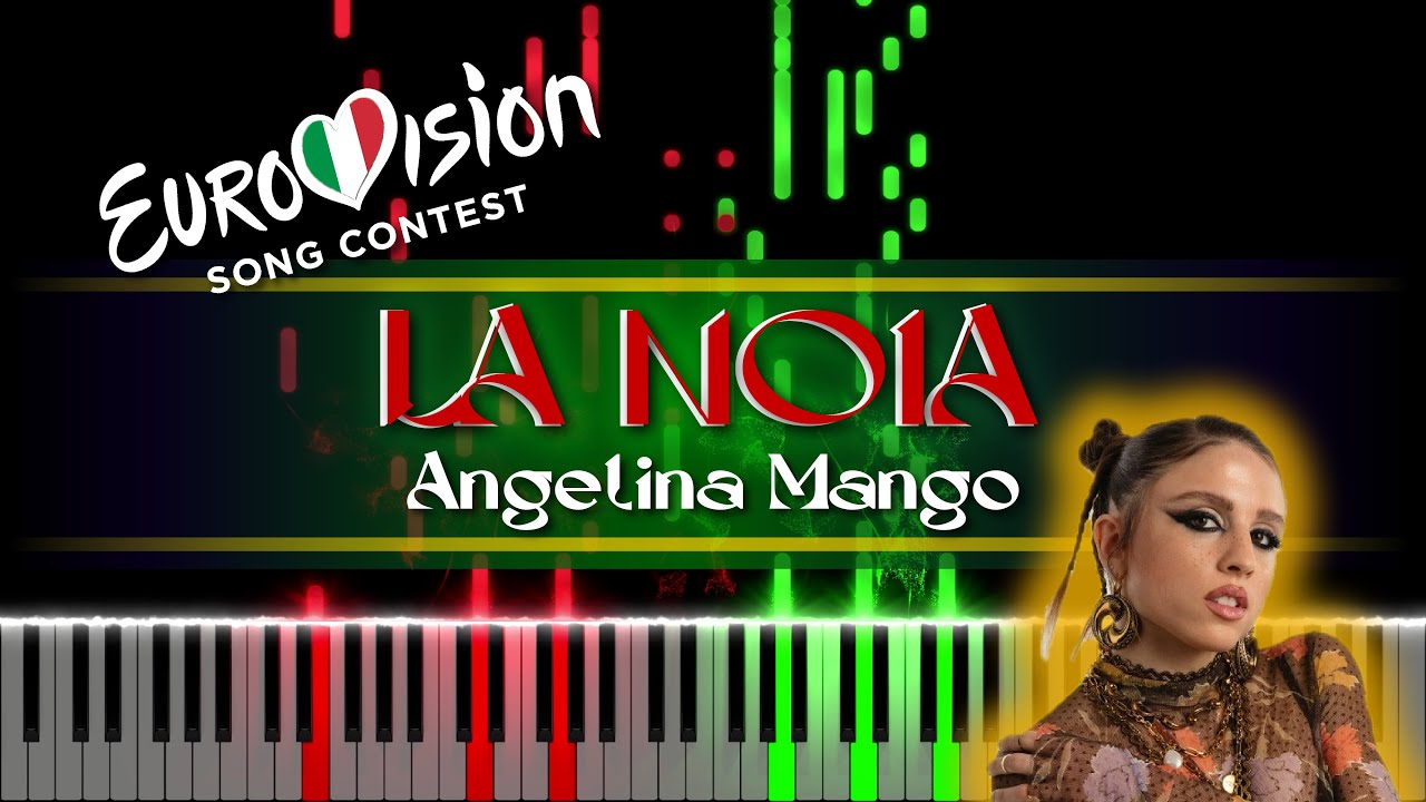 Angelina Mango - La Noia 🇮🇹 Italy (Eurovision 2024) [piano tutorial + sheet piano]