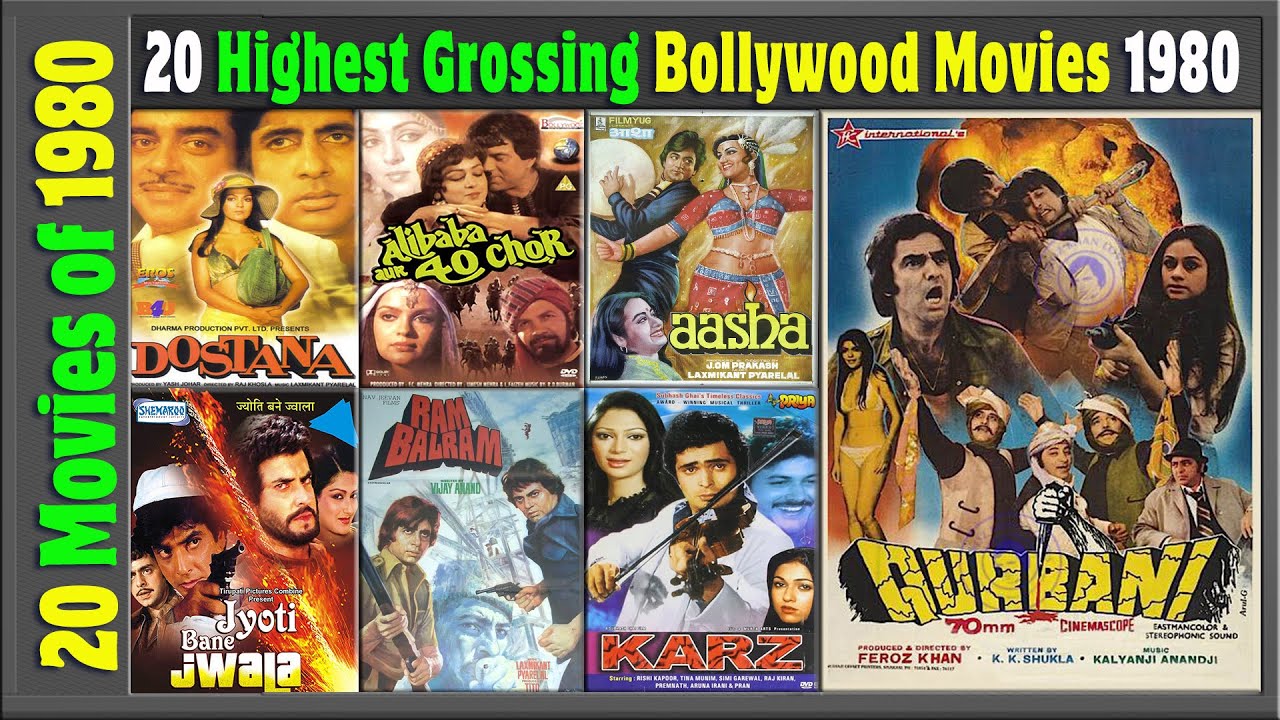 Top 20 Bollywood Movies Of 1980 | Hit or Flop | 1980 की बेहतरीन फिल्में | with Box Office Collection