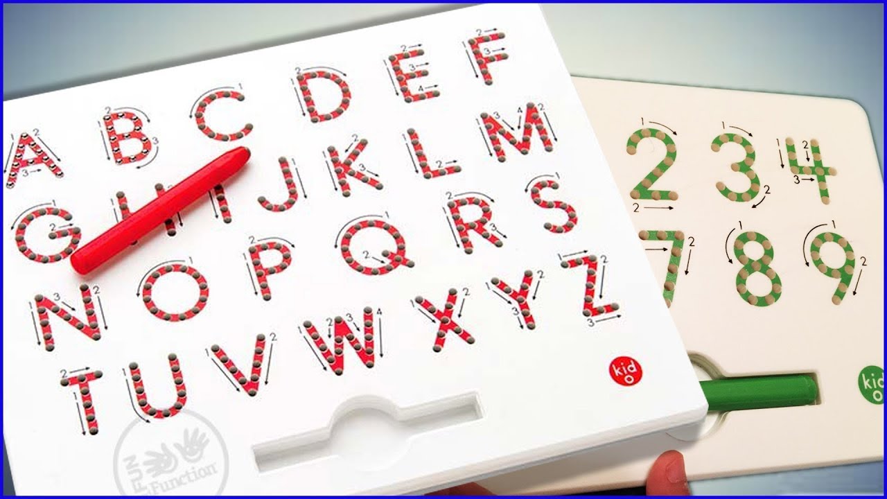 learn to write ABC's and Numbers 0-10 with MAGNATAB