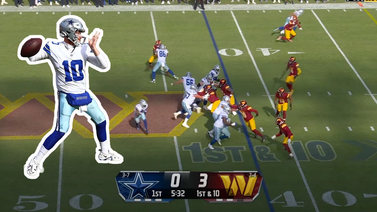 Cooper Rush's Best Plays From 2-TD game vs. Commanders | Week 12