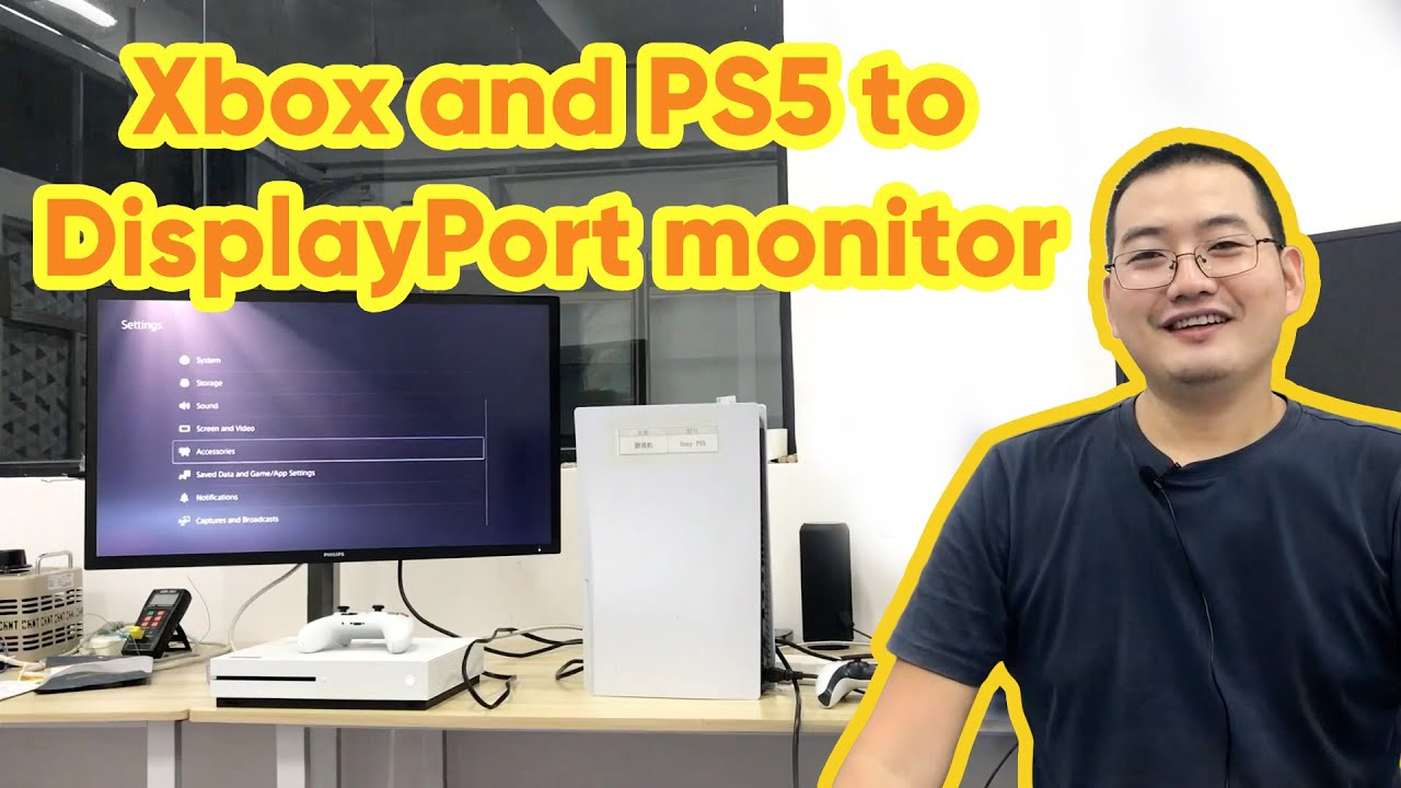How to connect PS5 and Xbox One S to my DisplayPort monitor?