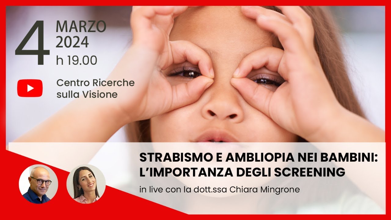 Strabismo e ambliopia nei bambini: l'importanza degli screening