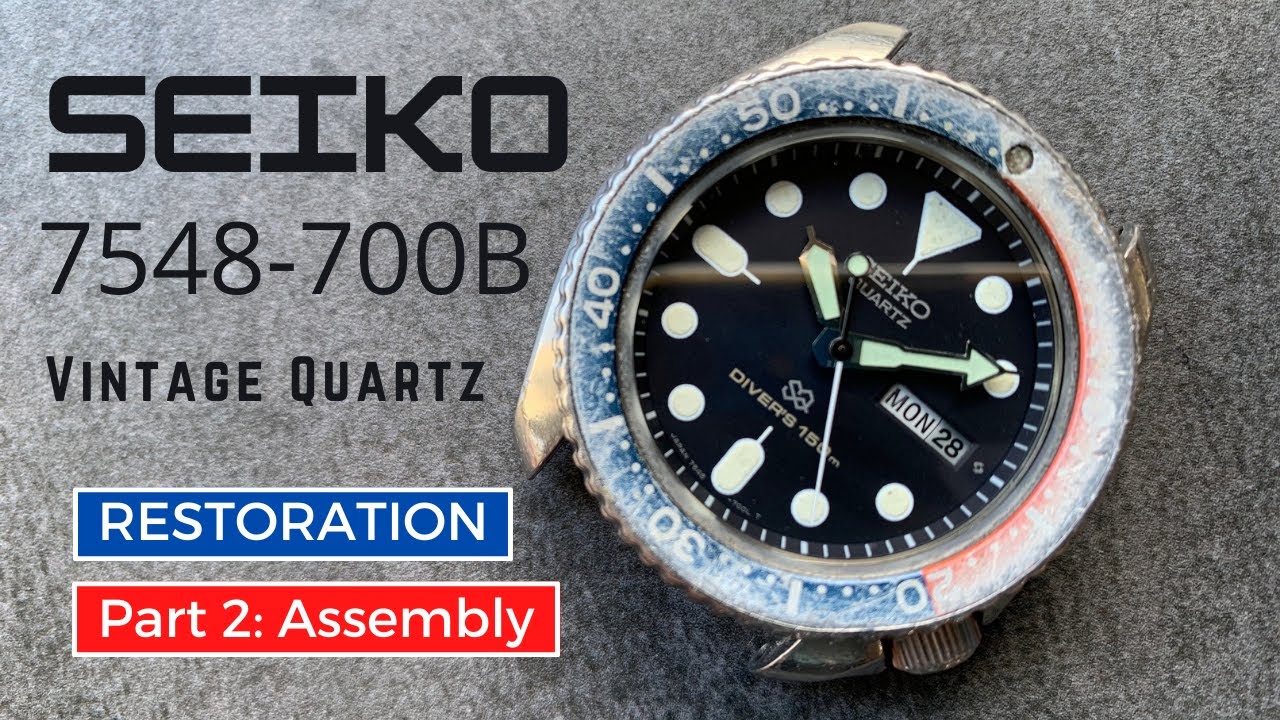 Seiko 7548-700B Full Reassembly Step-by-Step