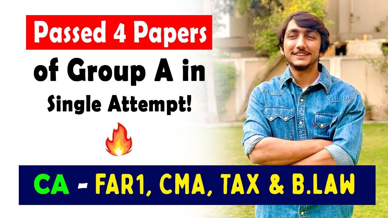 How I Passed 4 Papers of CA - Group A in Single Attempt? | Shahrukh Chappra : Professional's Legacy