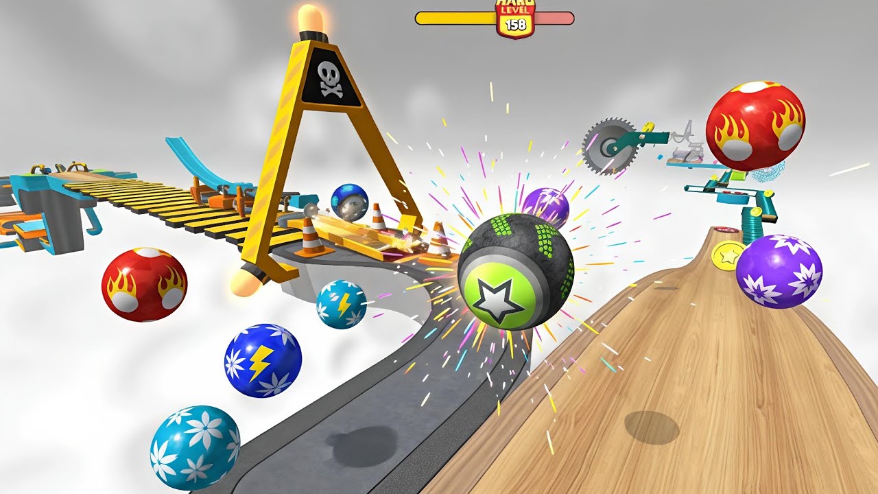 Going Balls fast chasing the ball with more speed ios level android run 