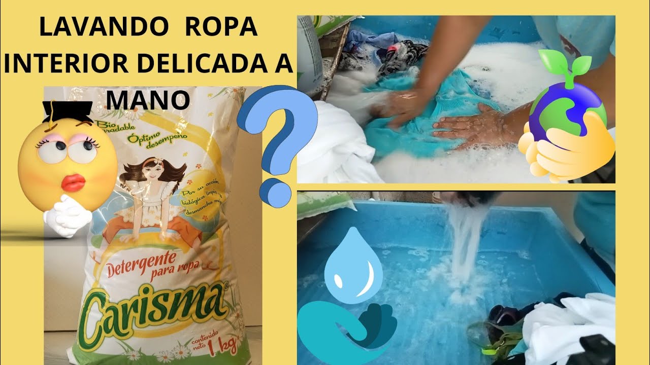 Jabón Carisma  en polvo? 🤔 Lavando a mano ropita interior delicada y Suéteres