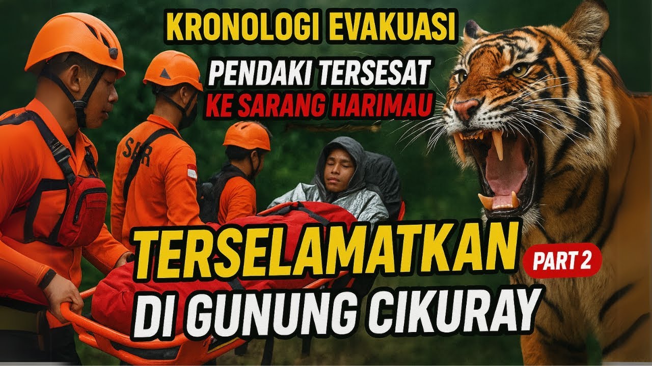 Kronologi EVAKUASI Pendaki Tersesat KE SARANG HARIMAU TERSELAMATKAN PART2 di Gunung Cikuray