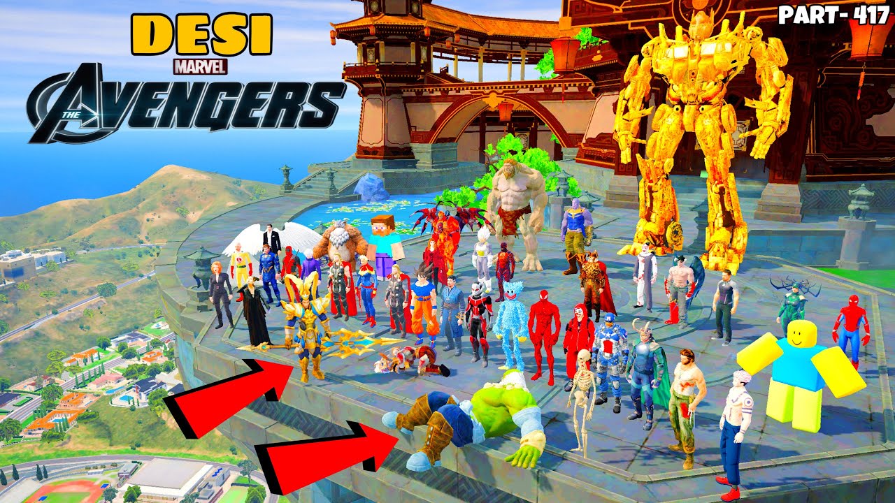 DESI Avengers & GOKU Trying to Stop KRATOS Attack on Hulk and FINAL GOD’S Heart Melts in GTA 5 |#417
