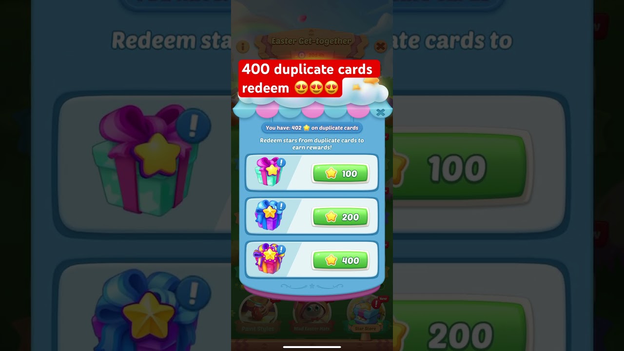 Gossip Harbor | 400 duplicate cards redeem #gossipharbor #games #shorts