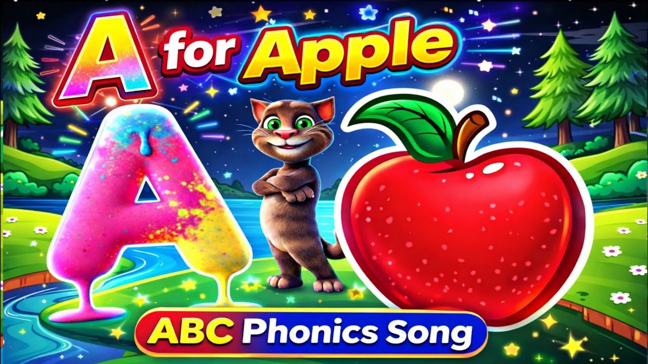 ABC Phonics Song 🎵 Learn Letter Sounds A to Z | Fun & Easy Alphabet Song for Kids