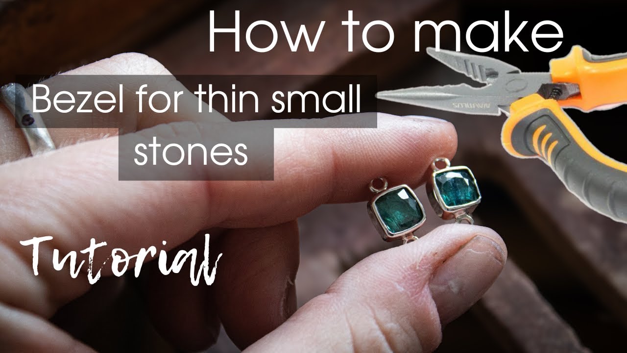 How to Make a Silver Bezel for a Thin Stone &ndash; Jewelry Making Tutorial