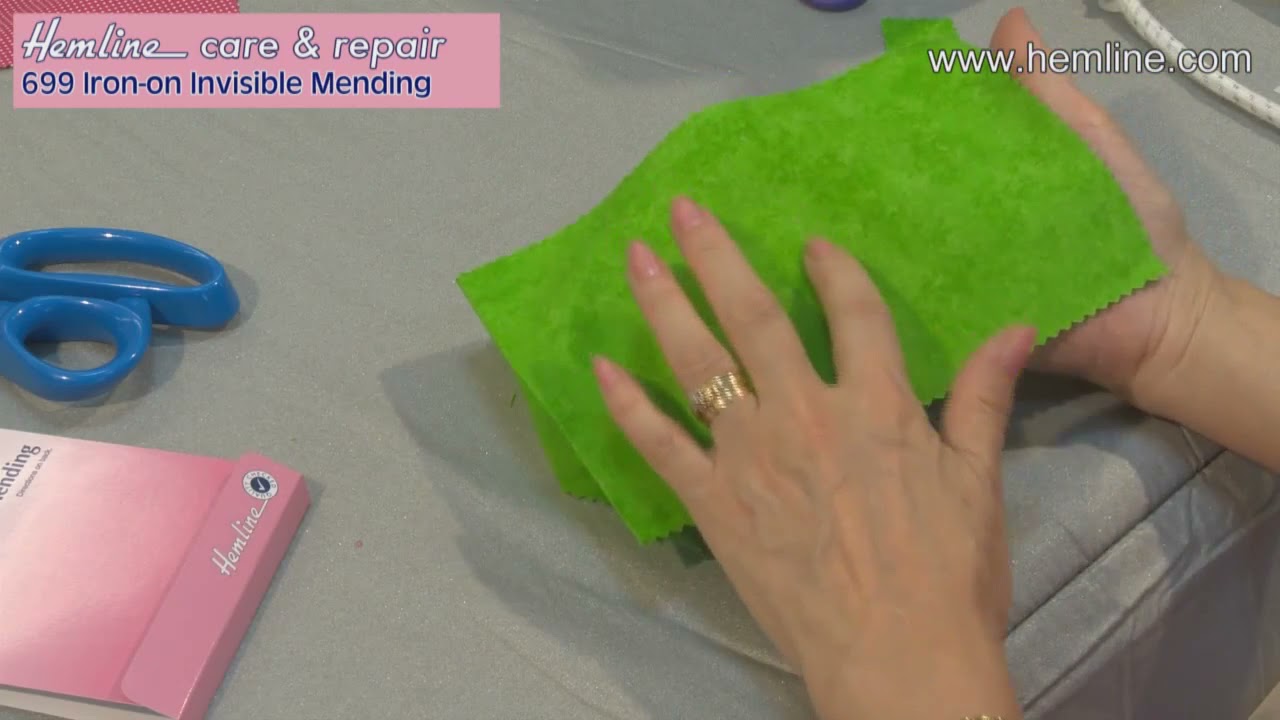 How to use Iron On Invisible Mending/wonder web for repairs/patches