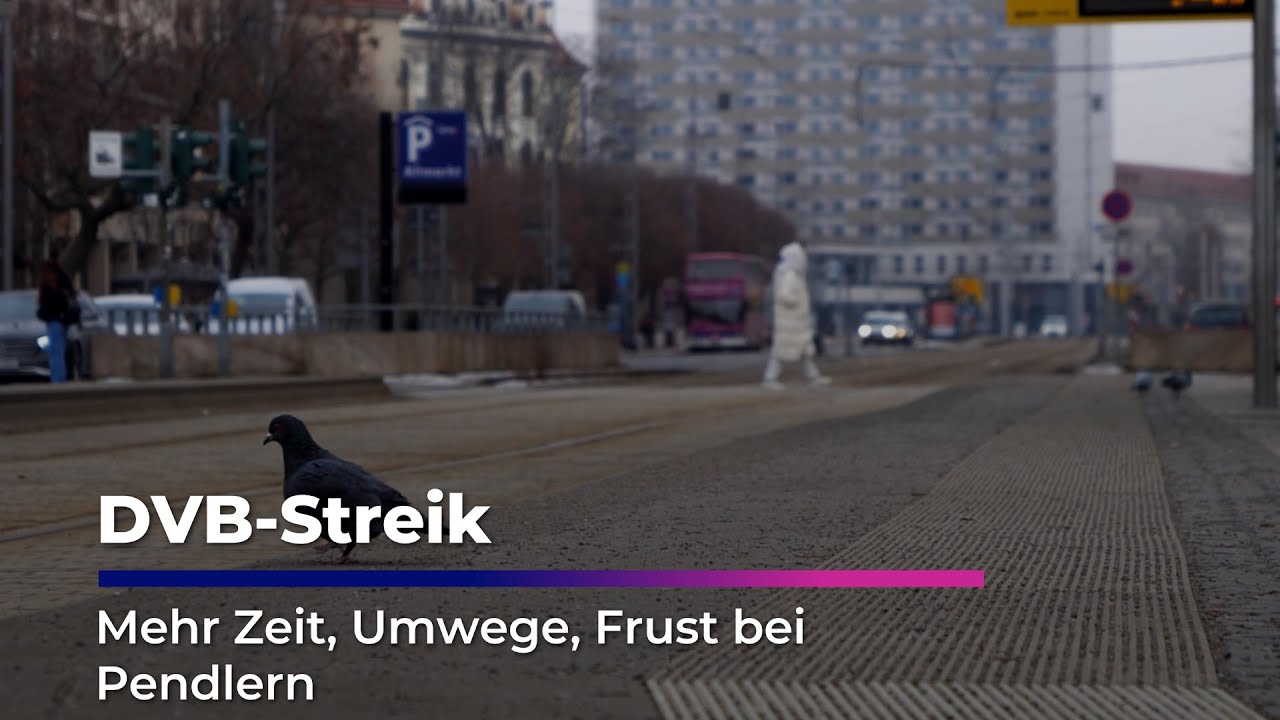 DVB-Streik in Dresden: So kommen Pendler zur Arbeit I Sachsen Fernsehen