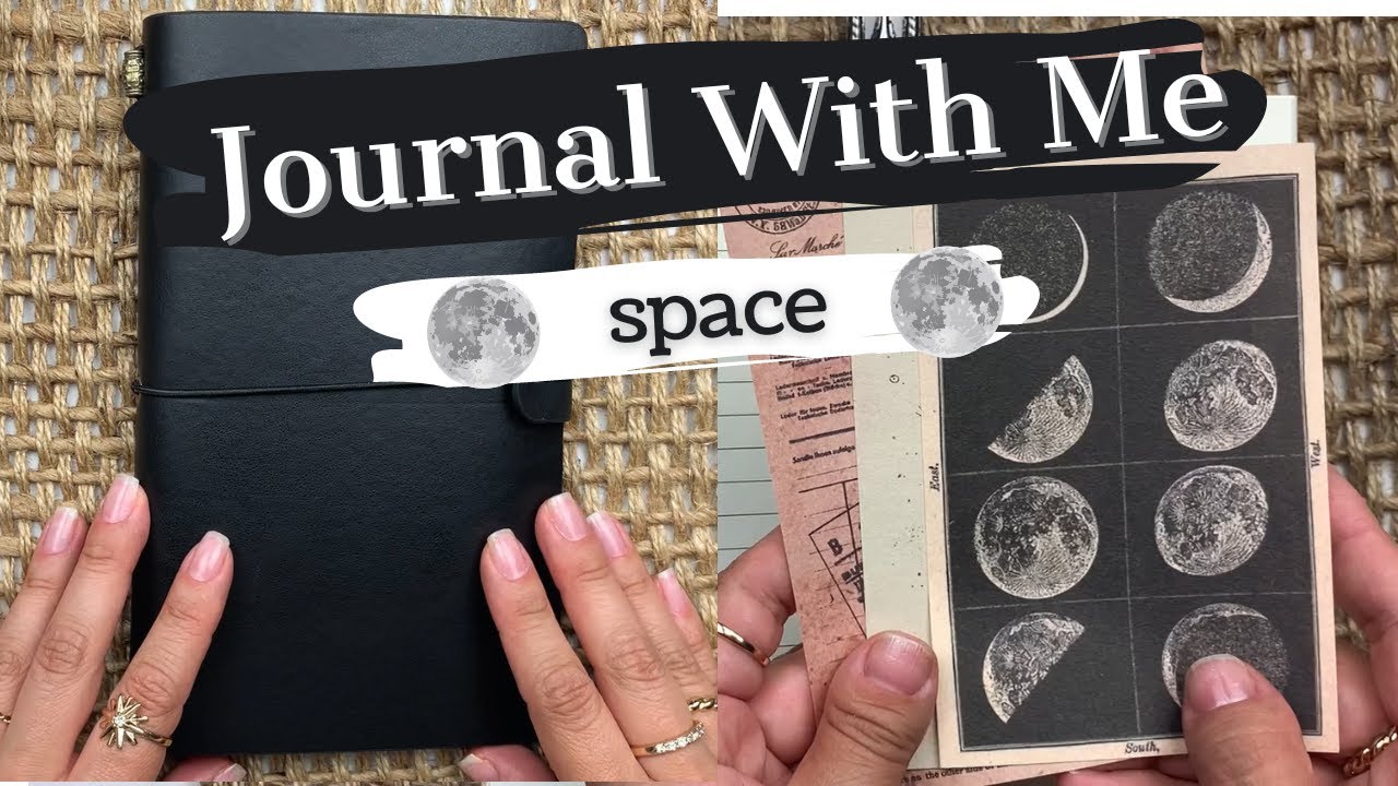 ASMR Journal With Me | Space | art (no talking)