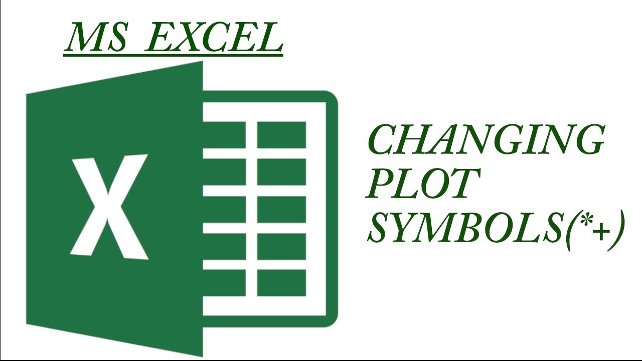 Changing plot symbols on a scatter plot chart in MS Excel. Explained!