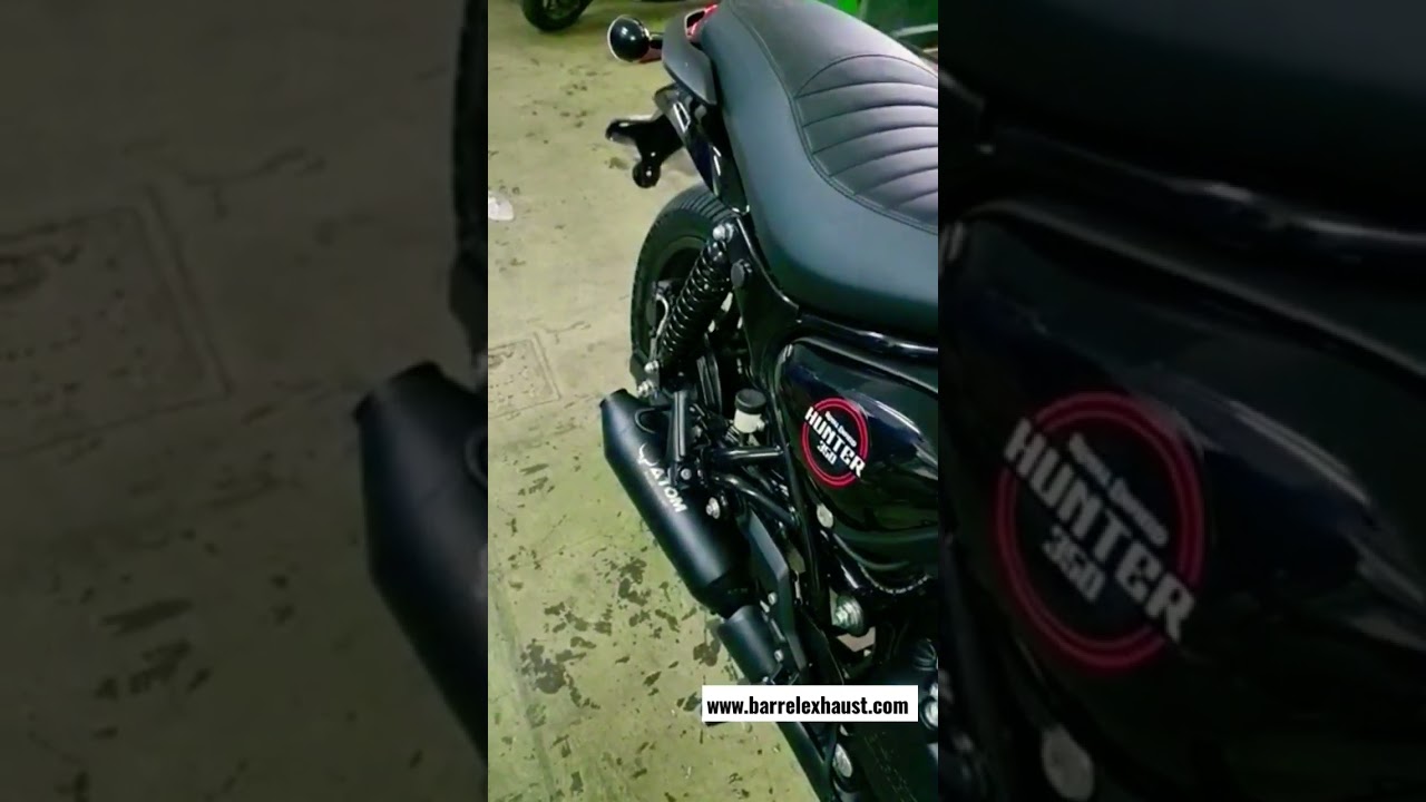 Best Hunter 350 silencer launched www.barrelexhaust.com