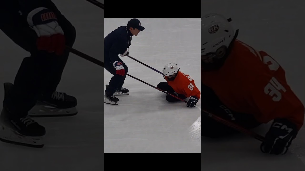 Low Balance with the Partner #bkhockey #hockeyskating