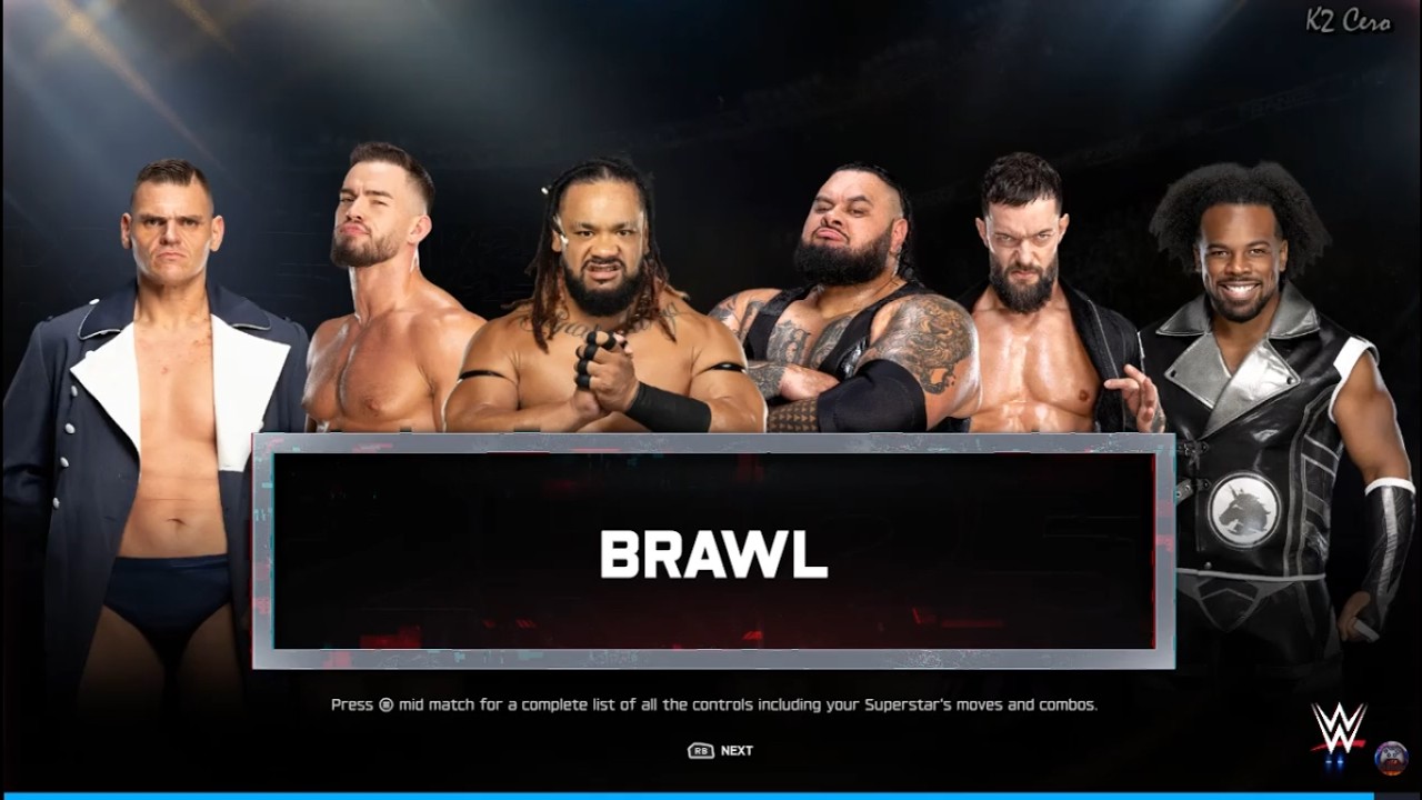 Brawl broke out backstage 6 male - WWE2K25