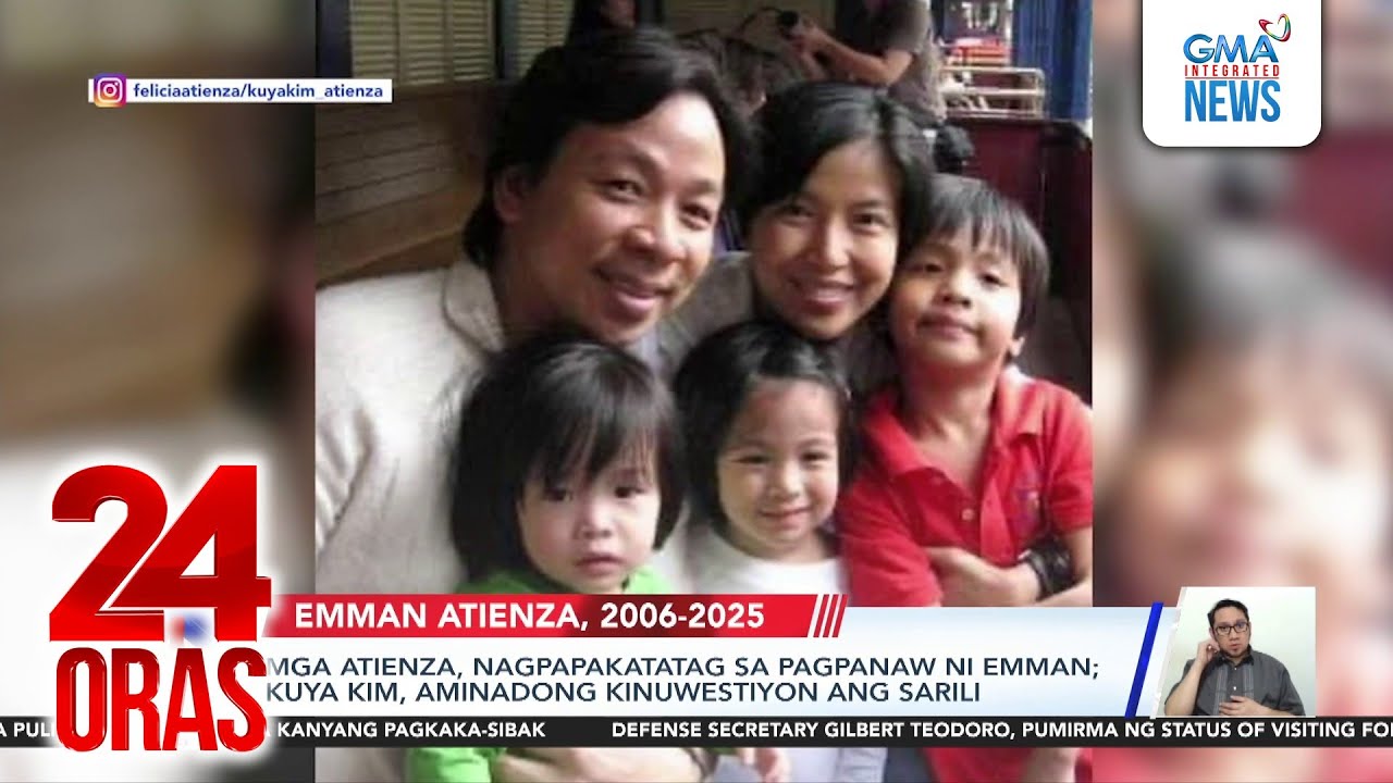 Pamilya Atienza, nagpapakatatag sa pagpanaw ni Emman; Kuya Kim, aminadong kinuwestiyon... | 24 Oras