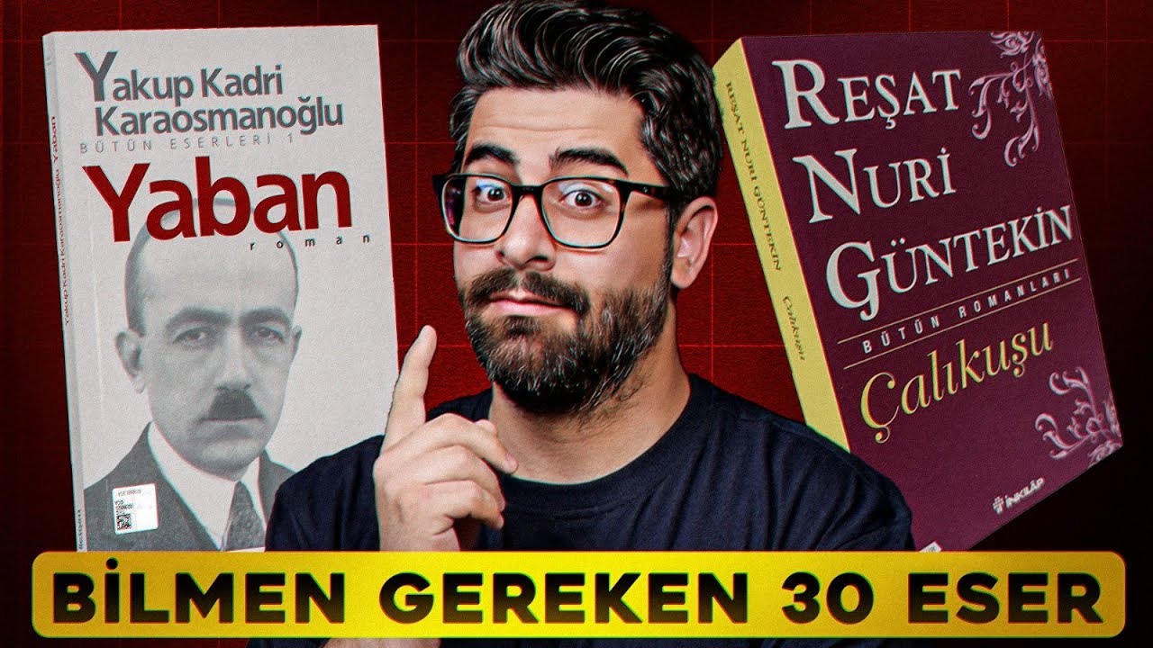 MUTLAKA BİLMEN GEREKEN 30 ESER VE İÇERİK🔥BU ESERLER SINAV SORUSU!