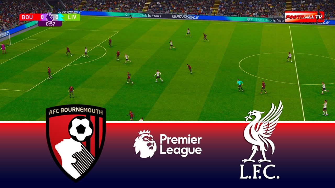 Bournemouth vs Liverpool - English Premier League 25/26 | Full Match All Goals | Pes 21 Gameplay