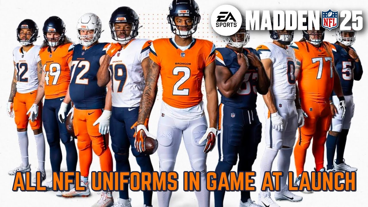 Madden NFL 25 - ALL Uniforms & Helmets In Game at Launch