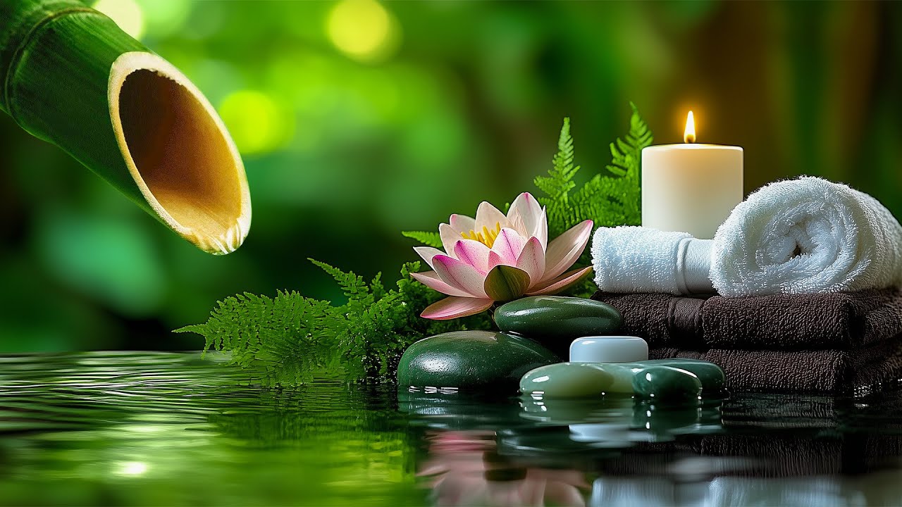 Sleeping Music for Deep Sleeping 😴 Relaxing Music with Soothing Water Sounds, Meditation, Spa, Relax