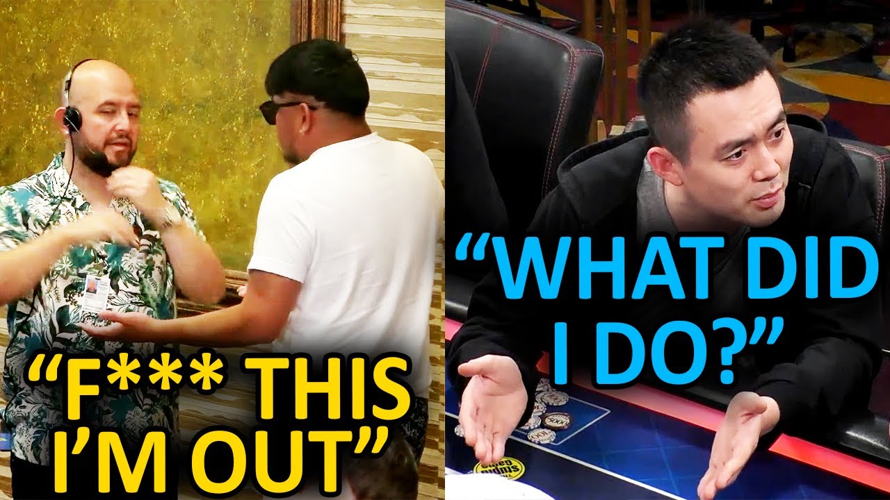 Opponent Had To Leave After He Did This During Hand