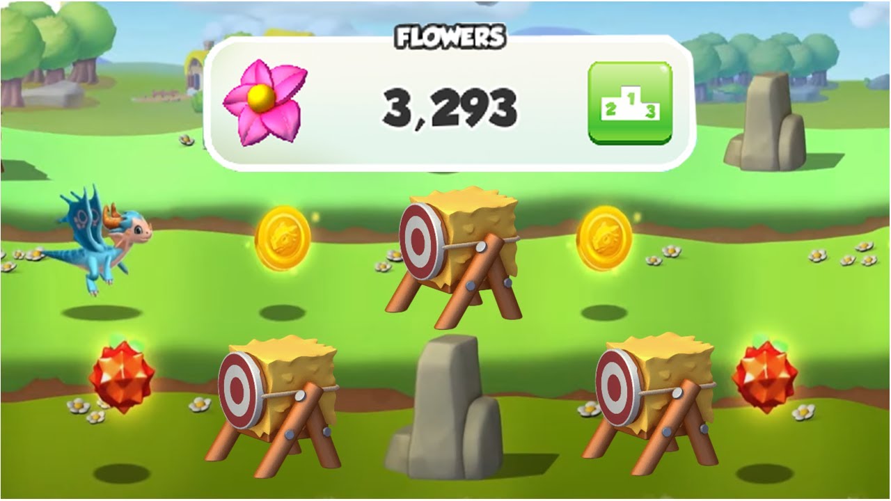 3293 Flowers in Candy Cane Runner event-Dragon Mania legends | DML