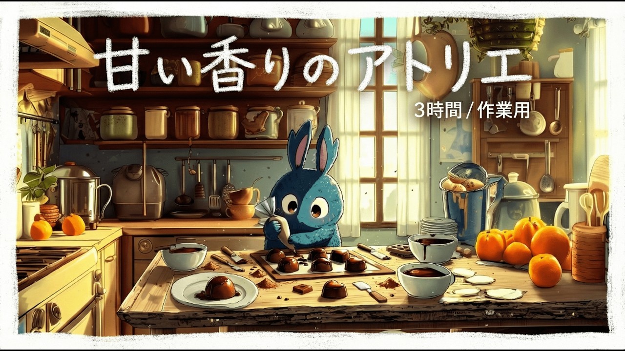 甘い香りのアトリエ。誰かのための時間は、自分のための時間でもある | 3時間・作業用