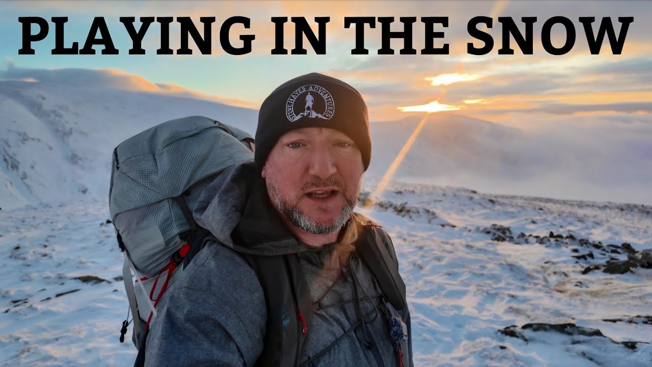 CAMPING IN THE SNOW  | on Lake District Mountain