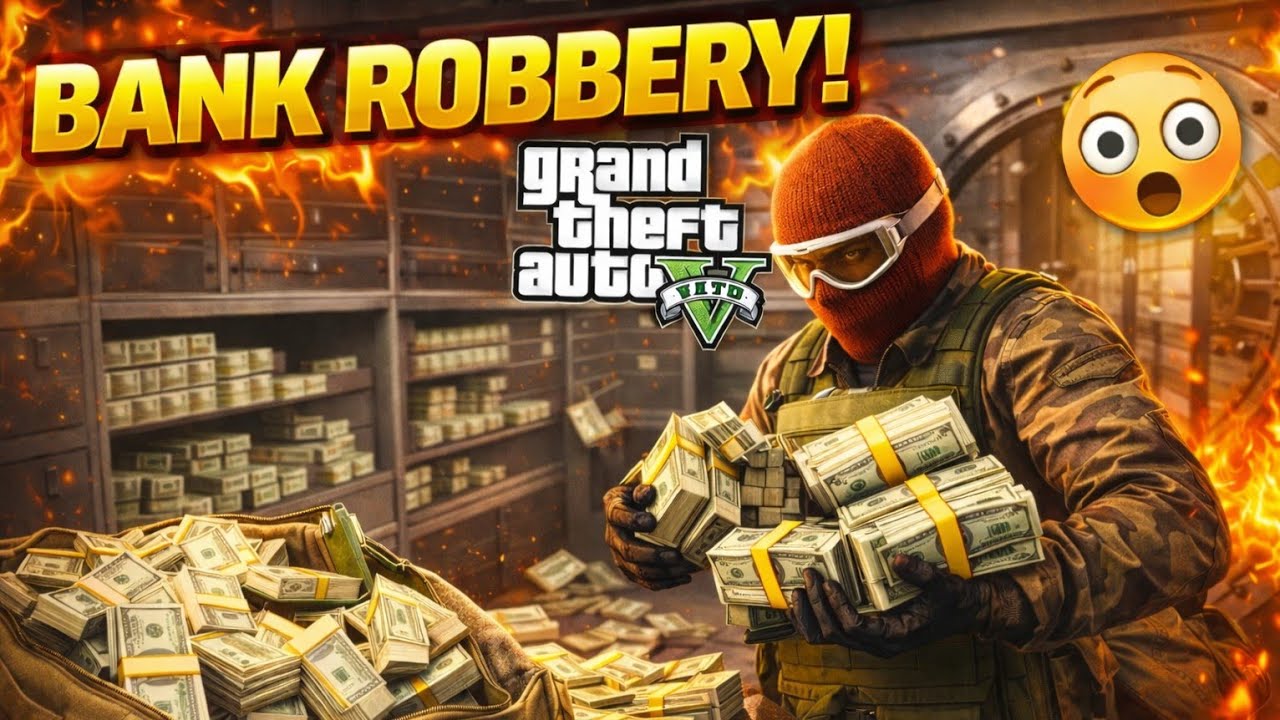 GTA 5 Realistic Bank Robbery Mission 😱 | Full Action Gameplay