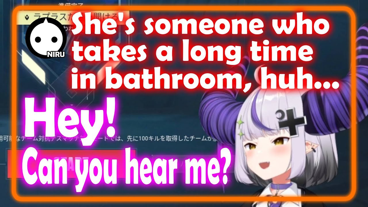 Confused Laplus Is SO CUTE While NIRU Pretending He Can't Hear Her | hololive/engsub