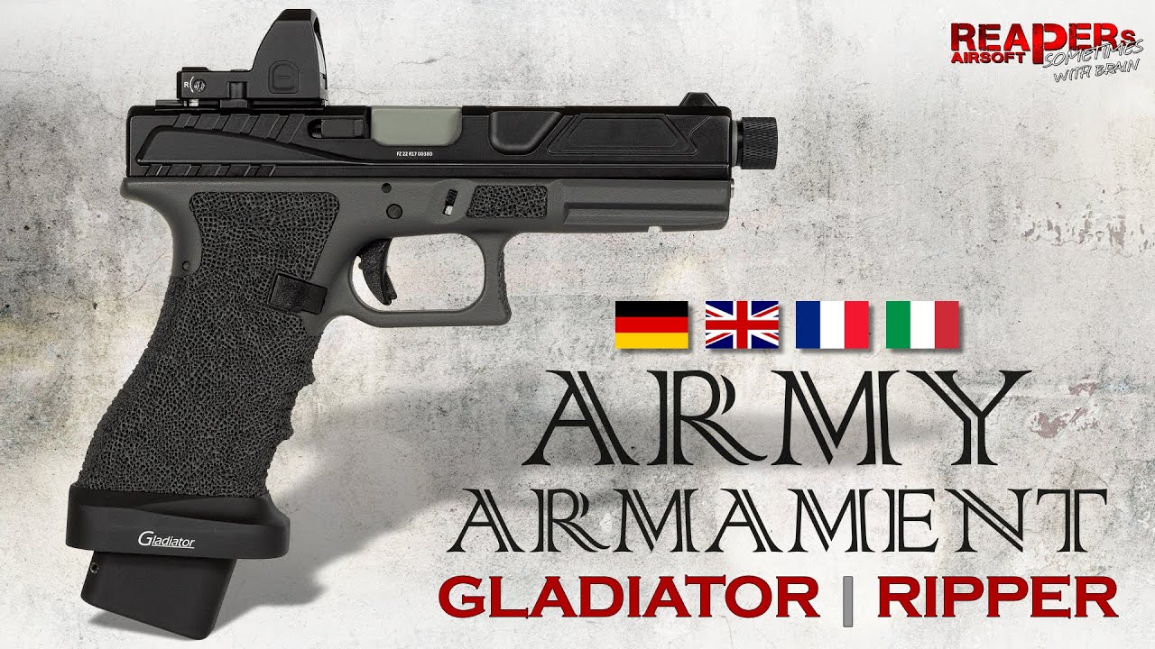 [Review] Army Armament Gladiator|Ripper R17 GBB Airsoft/Softair (Begadi Update/Special Version) - DE