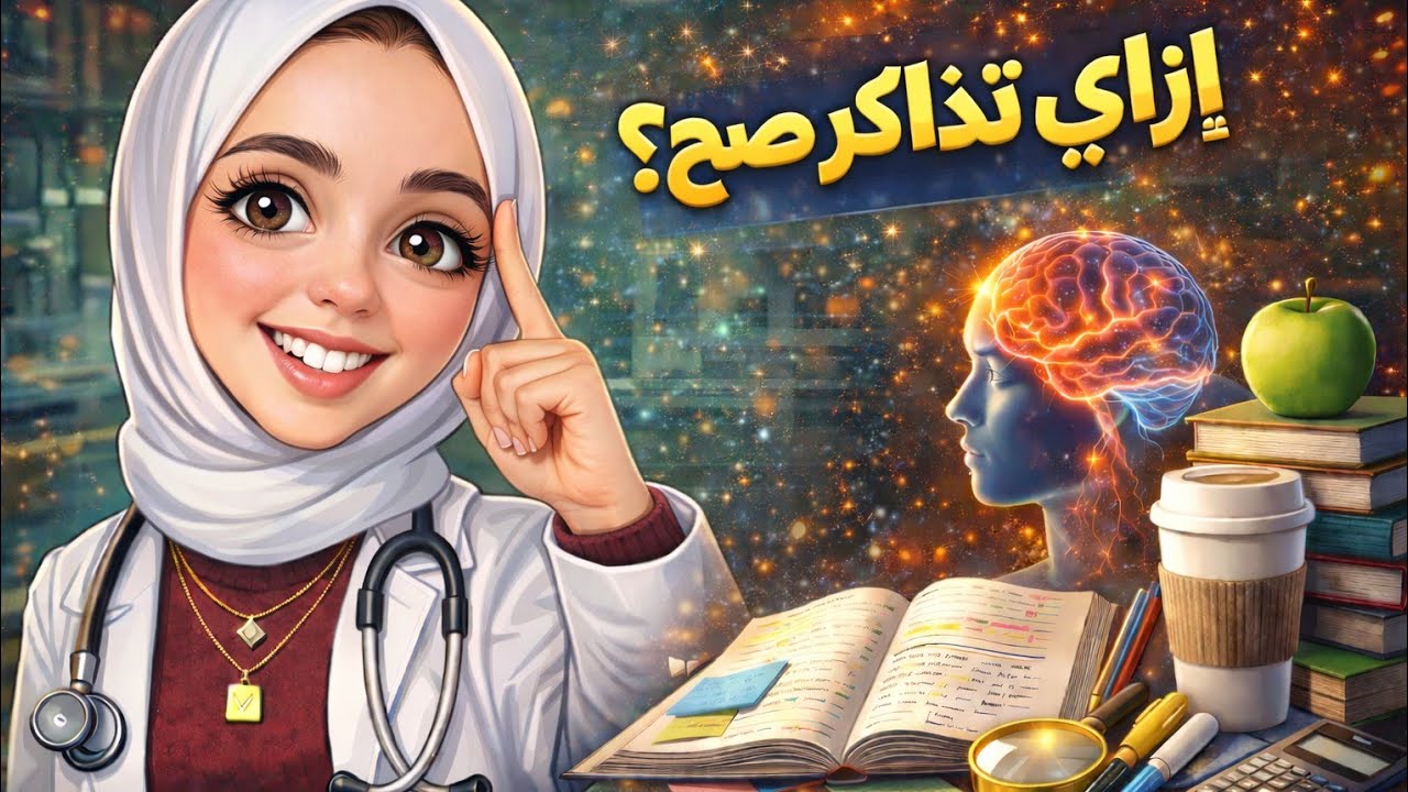 إزاي تذاكر صح؟ 🧠✨ طرق مذاكرة علمية تزوّد تركيزك وتخليك تلم المنهج أسرع!