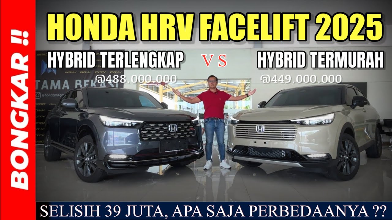 Bongkar !! PERBEDAAN HONDA HRV HYBRID e-HEV VS RS e-HEV FACELIFT 2025 || REVIEW EXTERIOR INTERIOR