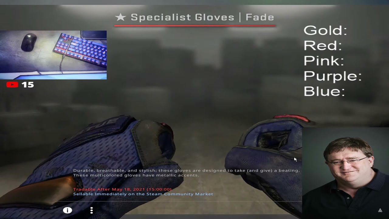 Specialist Gloves Fade unboxing! #csgo #unboxing #gloves