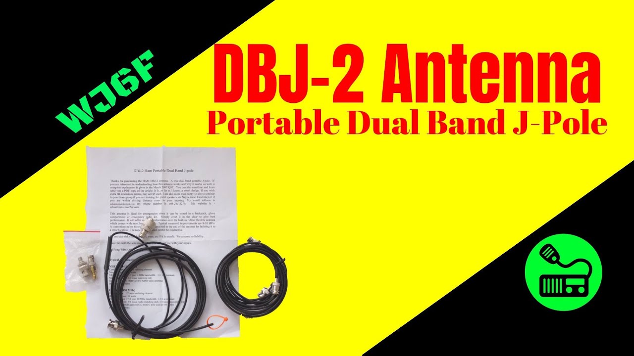 Ham Radio Antenna - DBJ-2 Dual Band J-Pole Antenna (HT Antenna)