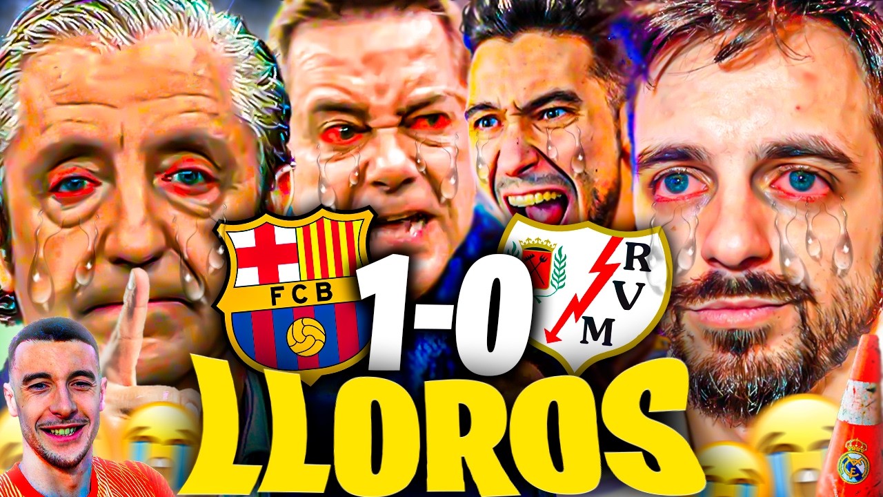 😂LOS MEJORES LLOROS MADRIDISTAS al FC BARCELONA 1-0 RAYO VALLECANO - JKCLife, Ubietoo...
