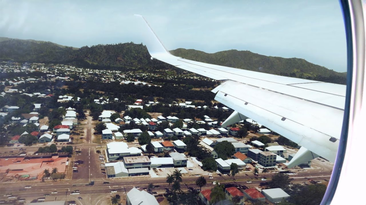 FSX - ORBX Cairns - Boeing 737-800 ( Qantas ) landing Cairns
